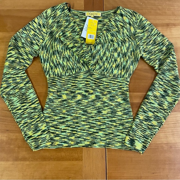 Circus NY by Sam Edelman NWT Twisted Front Long Sleeve Knit Top med - Picture 6 of 11